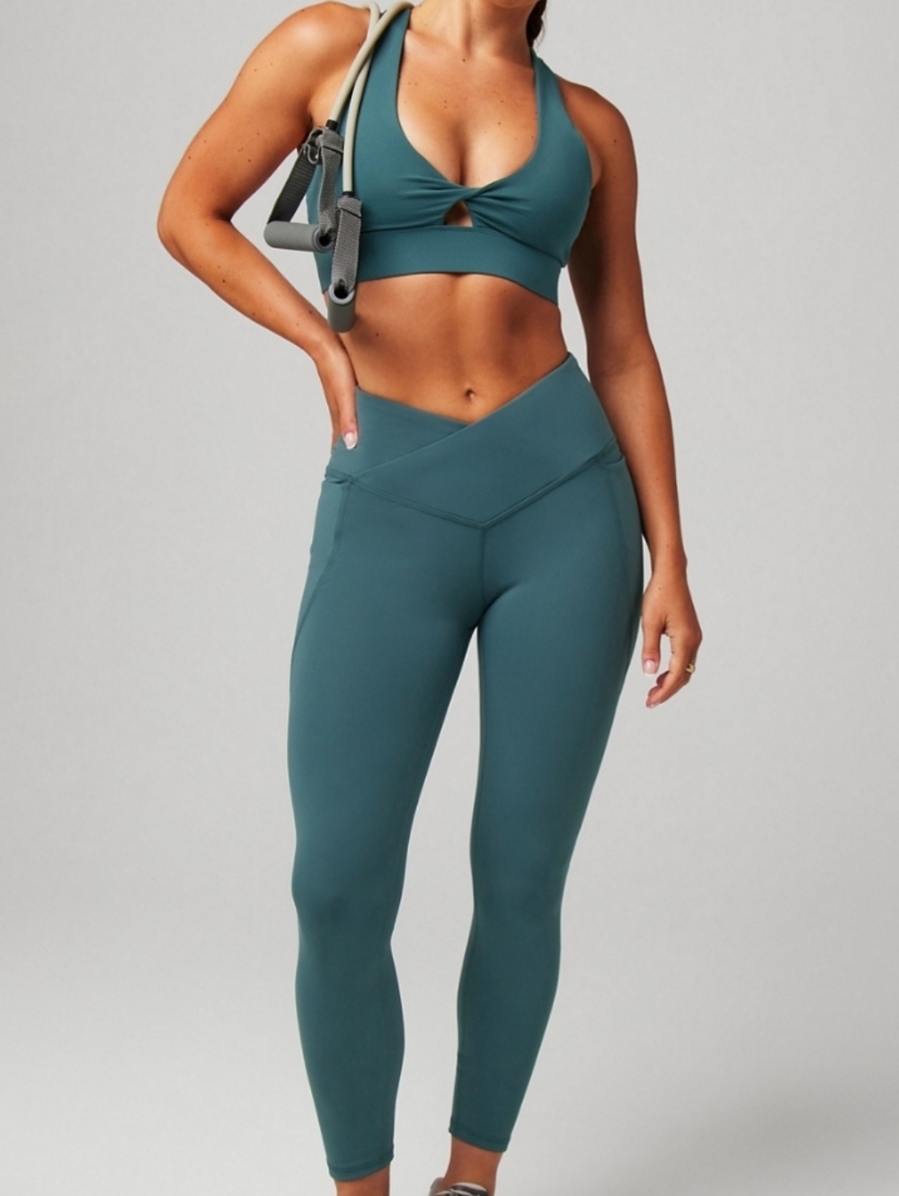 Fabletics PureLuxe Oasis Set • Twist Bra + HW Crossover Leggings - Picture 9 of 10
